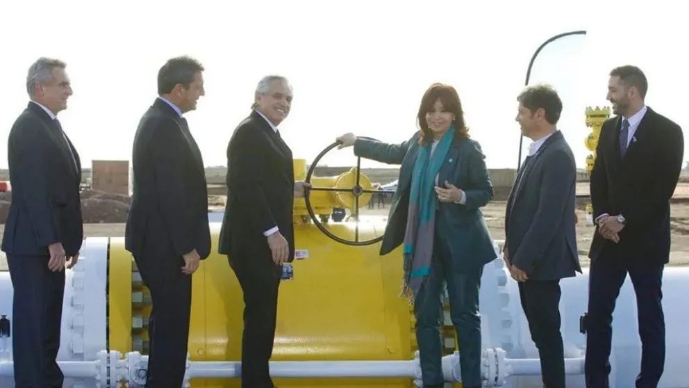 El Gobierno inauguró el Gasoducto Néstor Kirchner