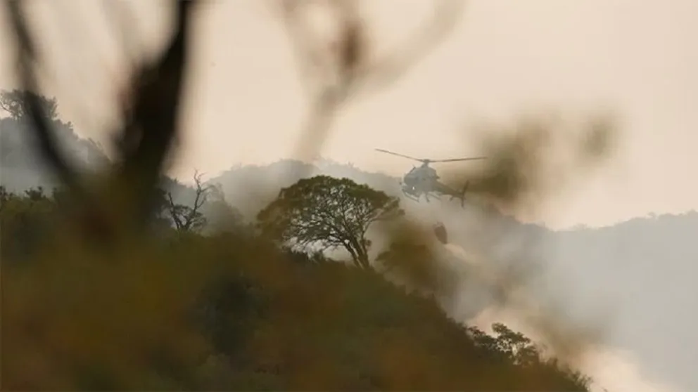 Cerro Uritorco: aseguran que el 80 por ciento del incendio está bajo control