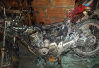 Incendio de una moto: una persona resultó con quemaduras