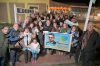 Los candidatos de Unión por San Luis recorrieron Villa de Merlo y se reunieron con la militancia