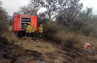 Se registró un incendio forestal en Ruta N° 1