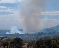 Lograron contener el incendio forestal en las sierras de los Comechingones