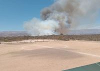 Bomberos de Traslasierra lograron contener un incendio forestal en Mina Clavero