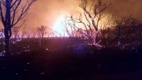Incendio y evacuados en el valle de Traslasierra