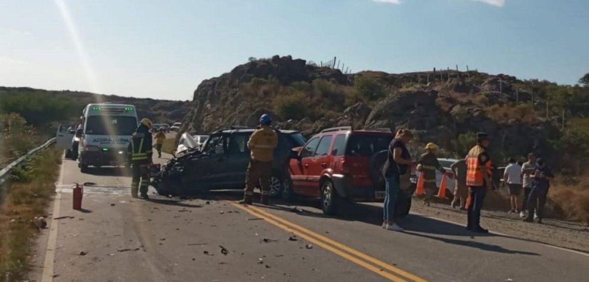 Choque en cadena en el camino de las Altas Cumbres