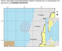 Un sismo de 6.9 en el océano Pacífico se sintió en San Luis