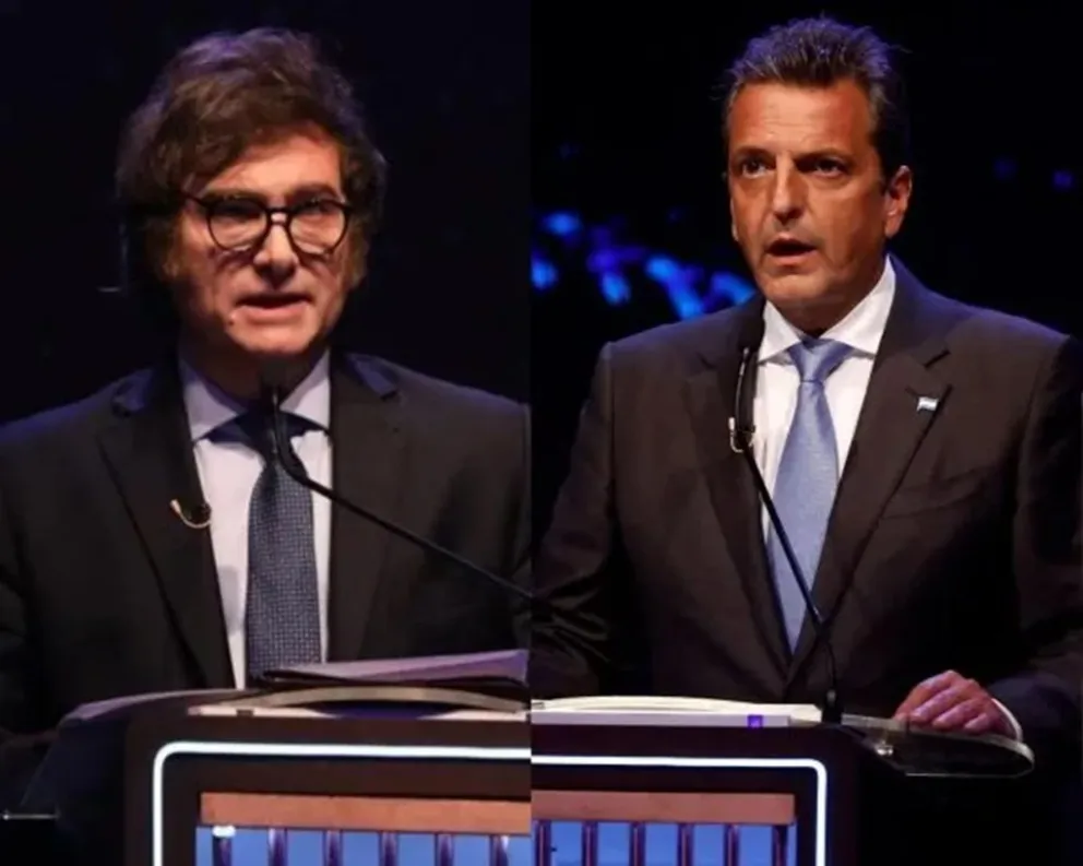 Debate presidencial entre Massa y Milei: este miércoles sortean los seis temas