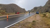 Accidente en el Camino de las Altas Cumbres: Despiste y vuelco en medio de condiciones climáticas adversas