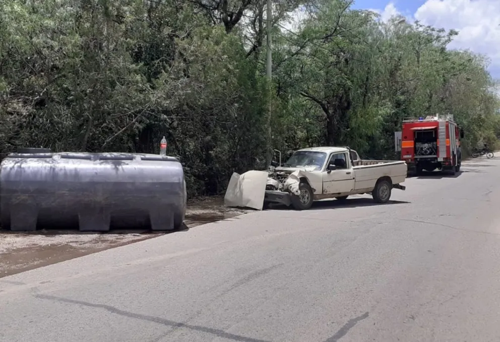 Accidente de tránsito con derrame de combustible