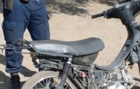 Hallan en La Paz una moto robada en Santa Rosa del Conlara