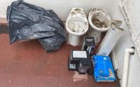Un detenido en La Paz tras robar un inodoro, un bidet, un termo eléctrico y elementos de plomería  
