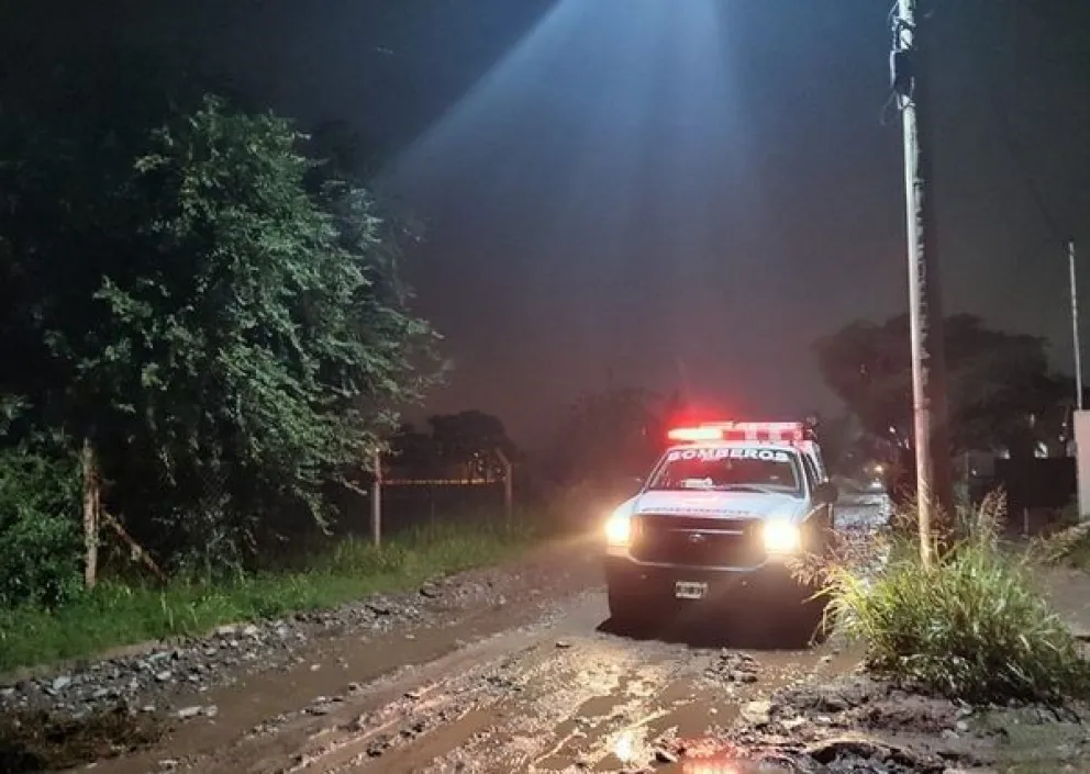 Villa de Merlo recibió el 2024 con fuertes tormentas eléctricas