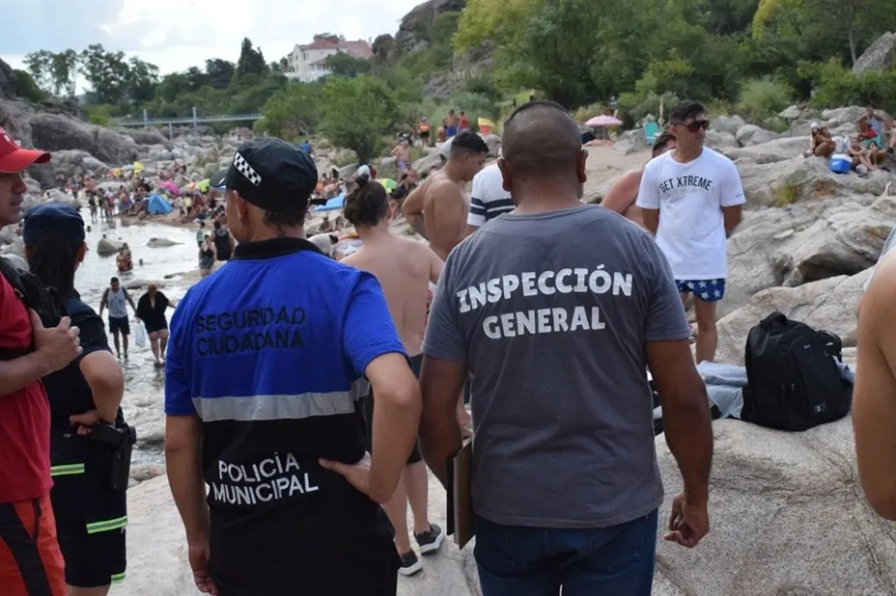 Mina Clavero reforzó la seguridad en el Balneario Nido del Águila