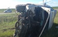 Accidente en Concarán: Conductor resulta herido tras volcar su vehículo