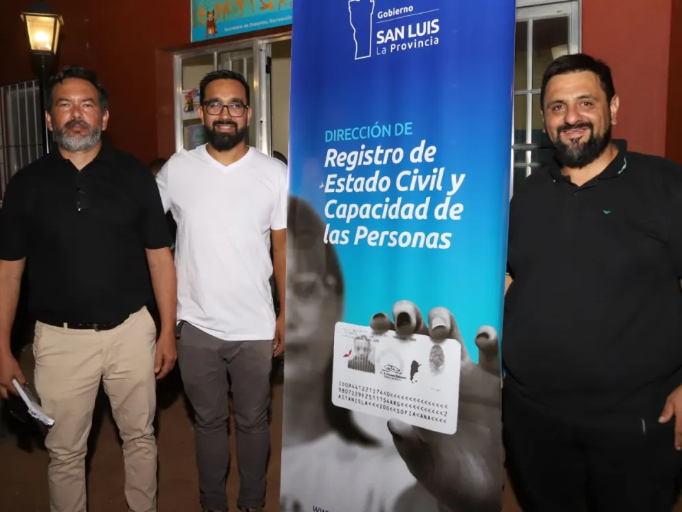 “El Registro Civil cerca tuyo” llega a Cerro de Oro