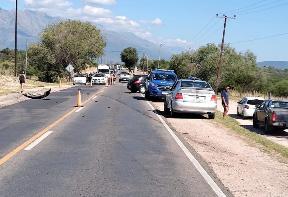 Grave accidente en cercanías de Nono: Motociclista pierde un pie en colisión con automóvil