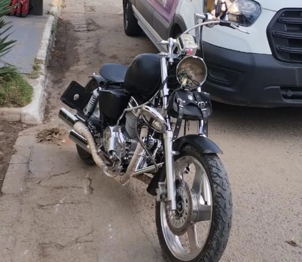 Motociclista se accidentó y sufrió traumatismos