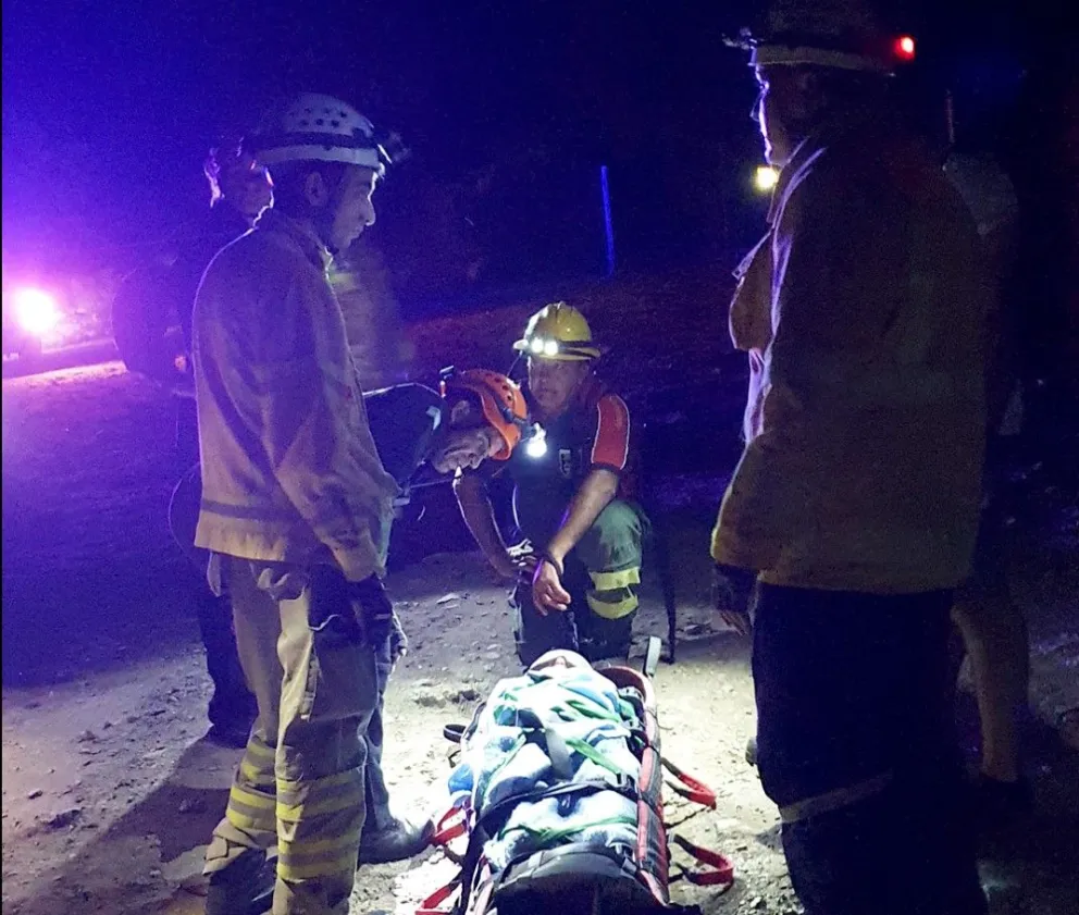 Una mujer tuvo que ser hospitalizada tras una caída en Pasos Malos