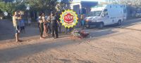 Villa Sarmiento: Una motociclista sufrió graves lesiones al chocar contra otra moto