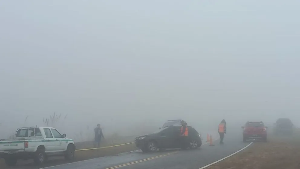 Altas Cumbres: un auto se despistó, pegó contra el guardarrail y el conductor salió ileso