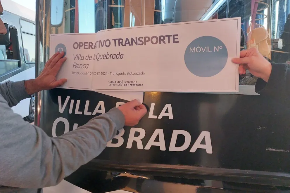 Operativo de transporte hacia Renca y Villa de la Quebrada