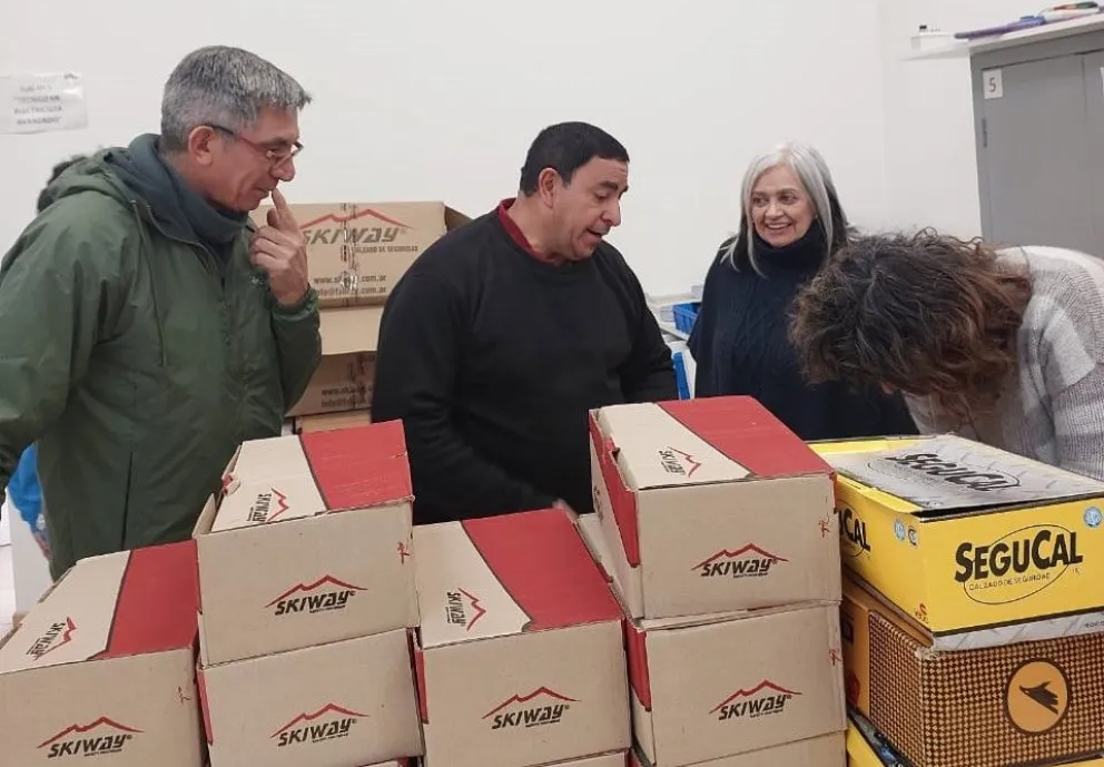 Los alumnos de la UPrO sede Villa de Merlo recibieron calzado de seguridad