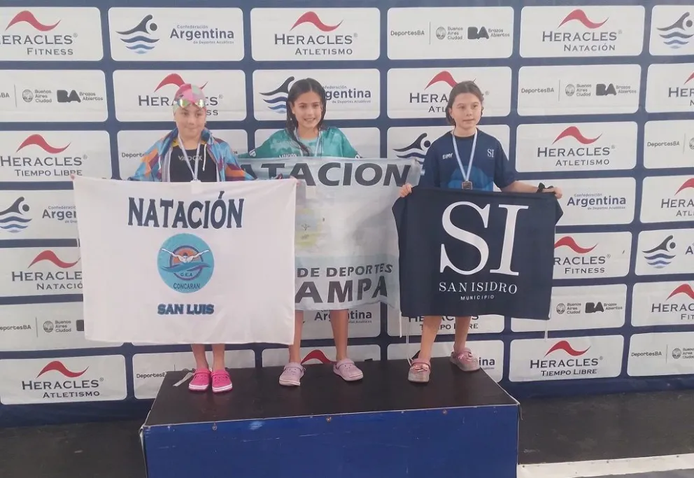 Una nadadora de Villa Larca fue subcampeona nacional en Buenos Aires 