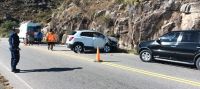 Accidente en el camino a las Altas Cumbres: perdió el control del auto y choca a la altura del Paraje Niña Paula      