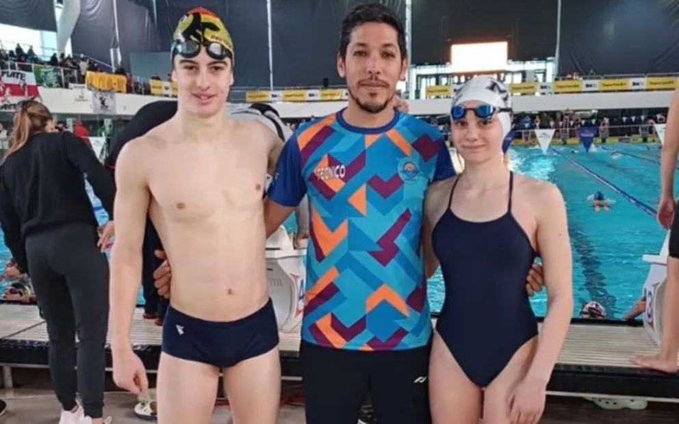 Dos medallas de oro para el merlino Theo Galli en el Nacional de Natación 