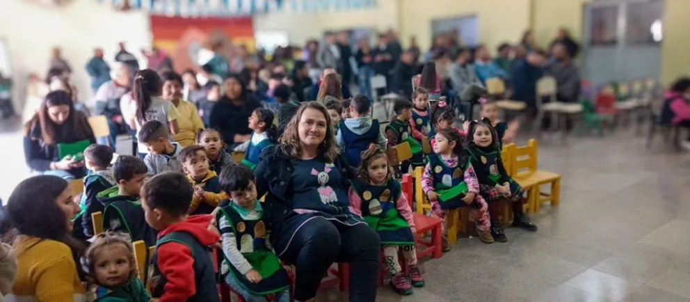 Inauguraron la nueva salita de 3 años de la escuela "Irma Romero de Pacheco" de Cerro de Oro