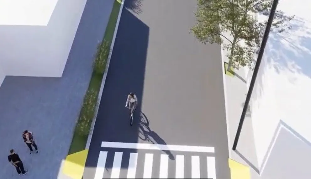 En Concarán, presentaron la remodelación de la calle Pedernera