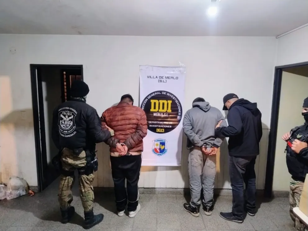 Villa de Merlo: detuvieron a dos hombres que asaltaron a una jubilada en su vivienda