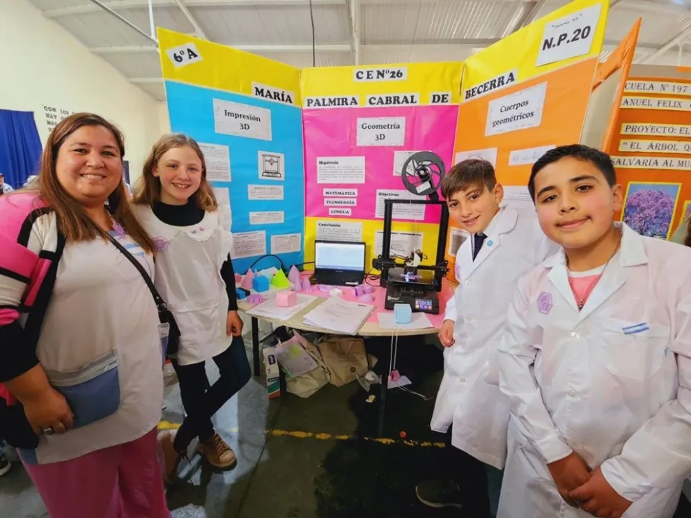 Impresión 3D para aprender geometría, el proyecto finalista de alumnos de la Villa de Merlo