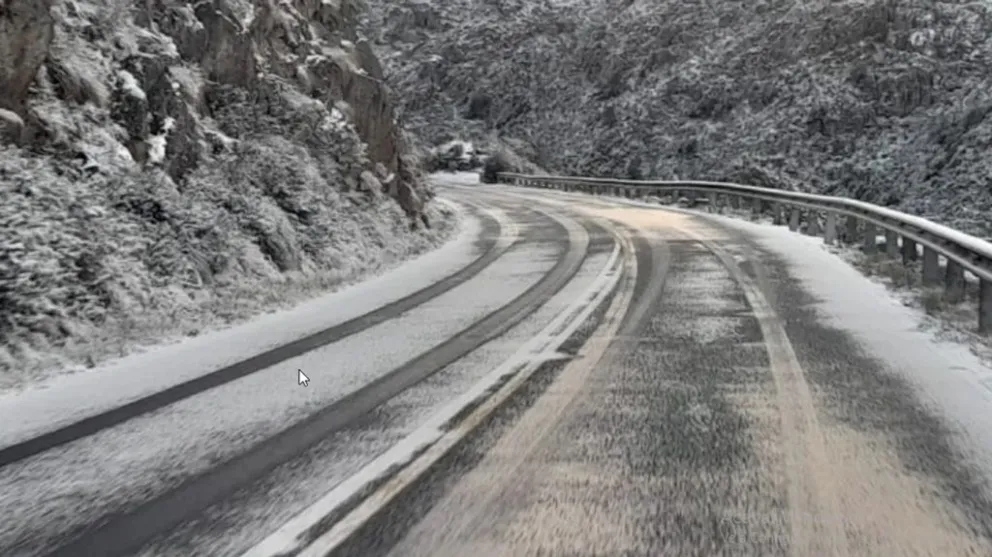 Anuncian posibles nevadas en la zona serrana para el fin de semana. 