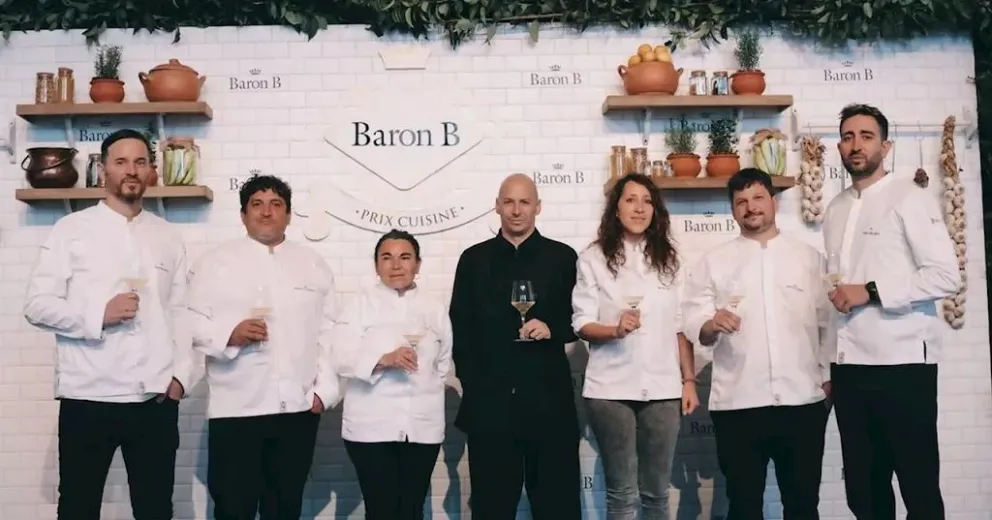 Juan Cruz Galetto, chef de San javier, se llevó el corcho de plata en el Prix Baron B édition cuisine