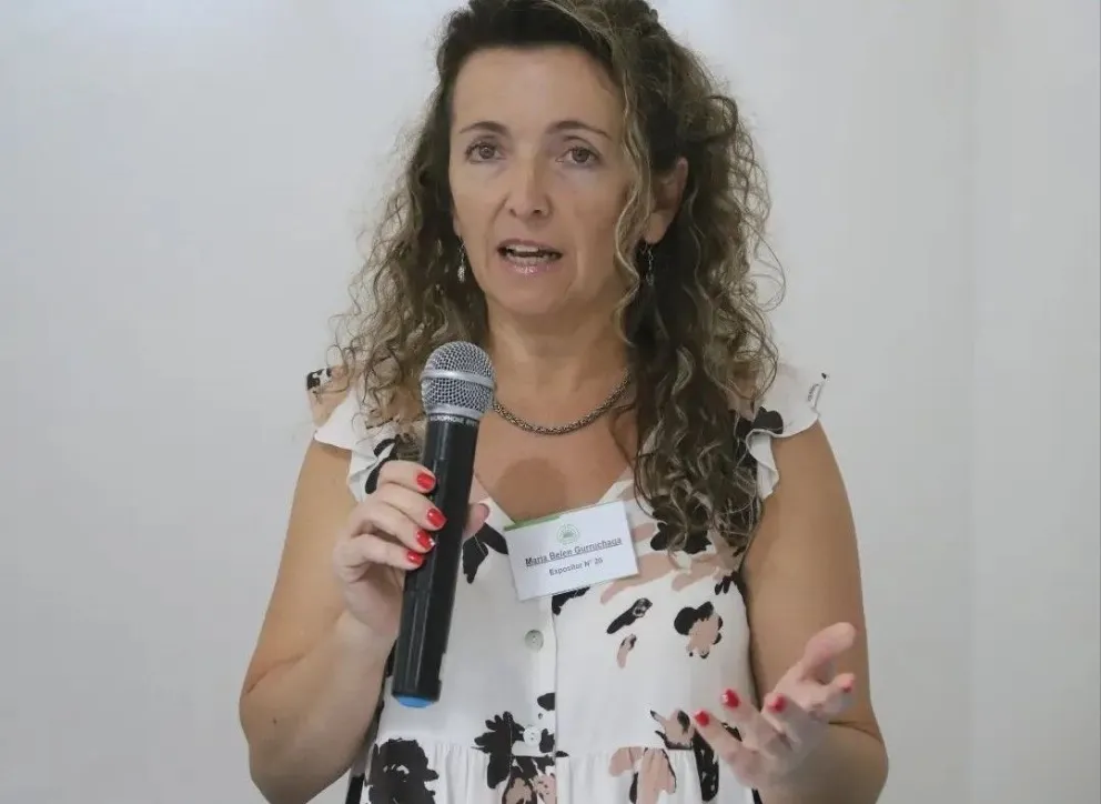 Belén Gurruchaga, presidenta de la Cooperativa de Agua de Merlo.