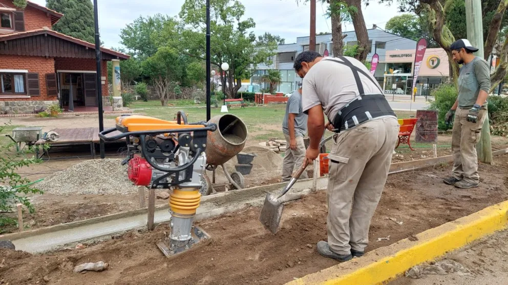 Trabajos en la casa Palmira Scrosoppi. 