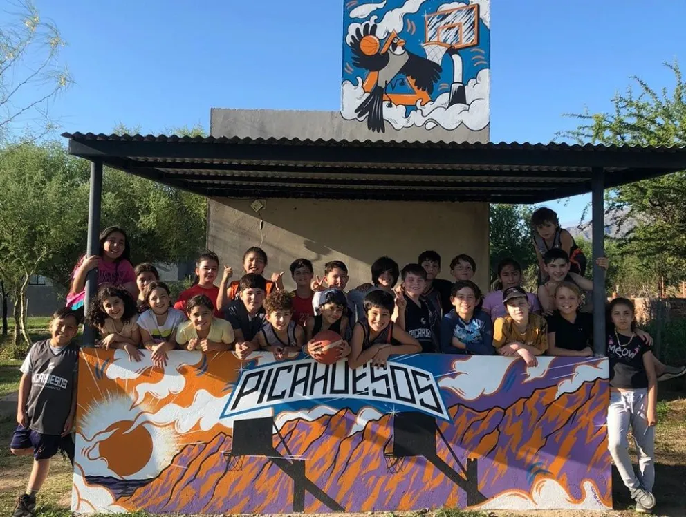 El predio de PicaHuesos, ubicado en la esquina de Eva Duarte y Homero Manzi, en Merlo, está abierto para toda la comunidad. 