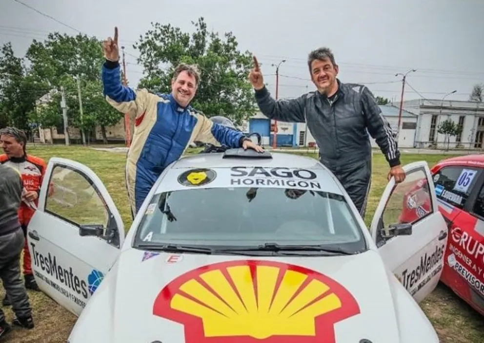 “Espy” González y Juan Pablo Del Riego, ganaron el Rally de La Toma. (Foto: Marcelo Lacerda//Rally País)