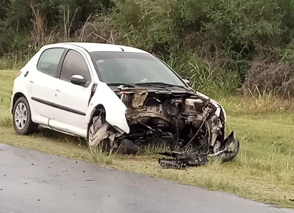 Impactante accidente en Ruta 5, en el ingreso a Villa de Merlo. 