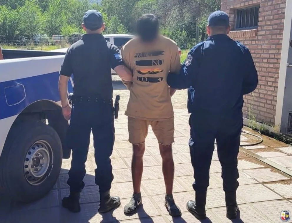 Un detenido por el robo a una iglesia evangélica. Foto Pol. San Luis.