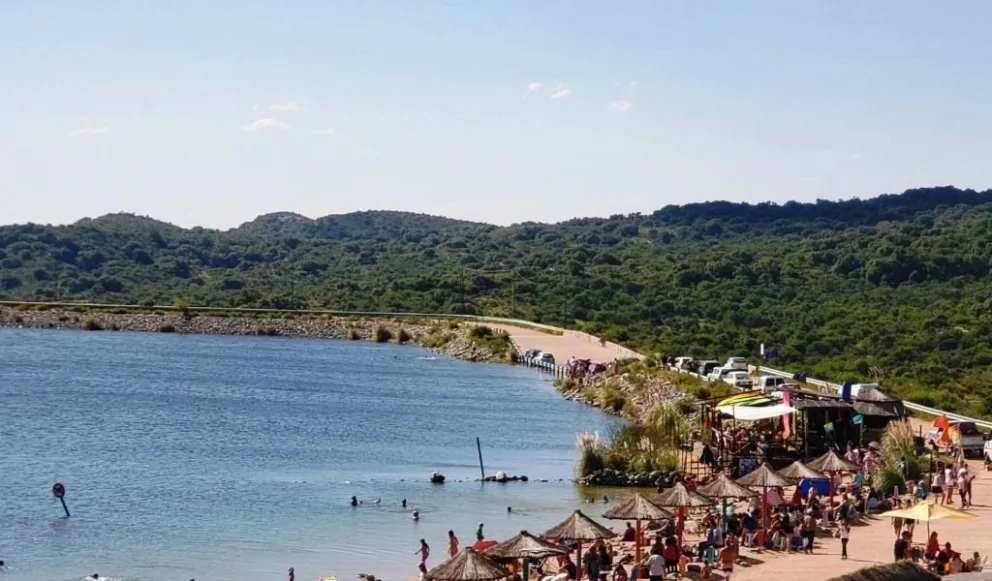 Dique Piscu Yaco, en Cortaderas, provincia de San Luis.