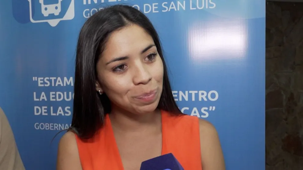 Macarena Benitez, intendenta de Cortaderas, en San Luis.