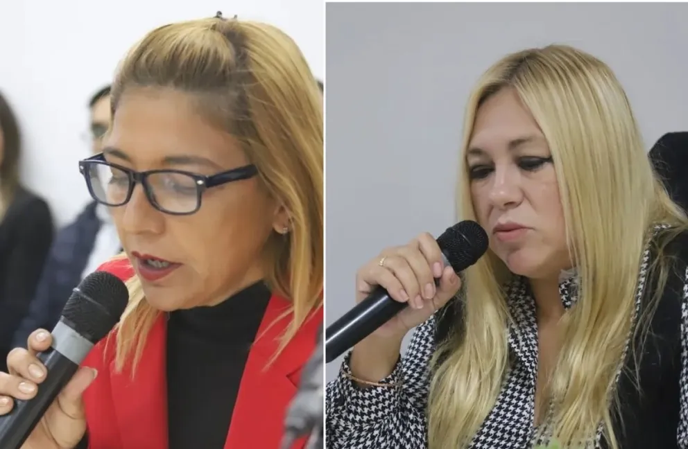 Concejalas Ana Laura Ferrarotti y María José Alvarez.
