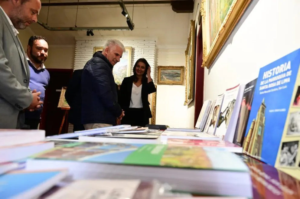 El gobernador Claudio Poggi en Casa Palmira. 