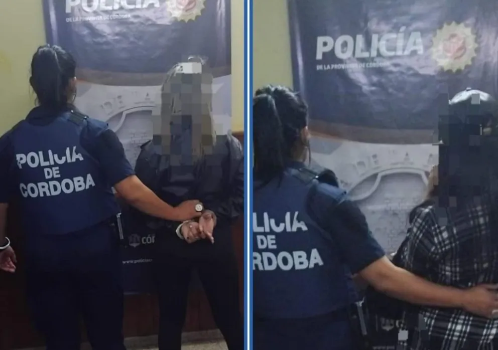 Dos mujeres, de 21 y 23 años, fueron detenidas. (Foto: Policía de Córdoba) 