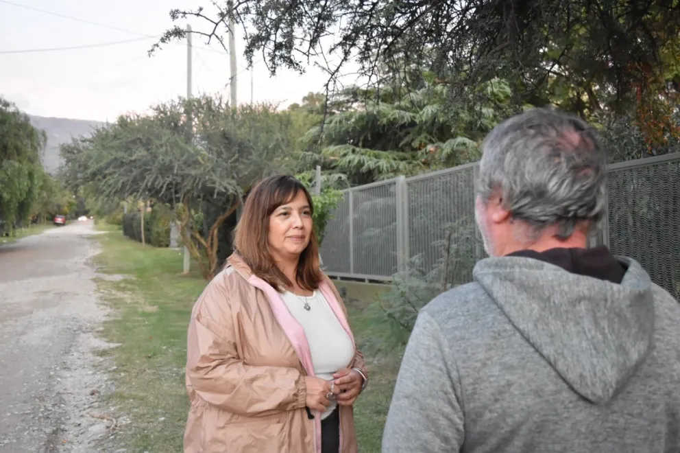 Lucía Miranda, candidata a concejal en primer término por el Frente Justicialista.