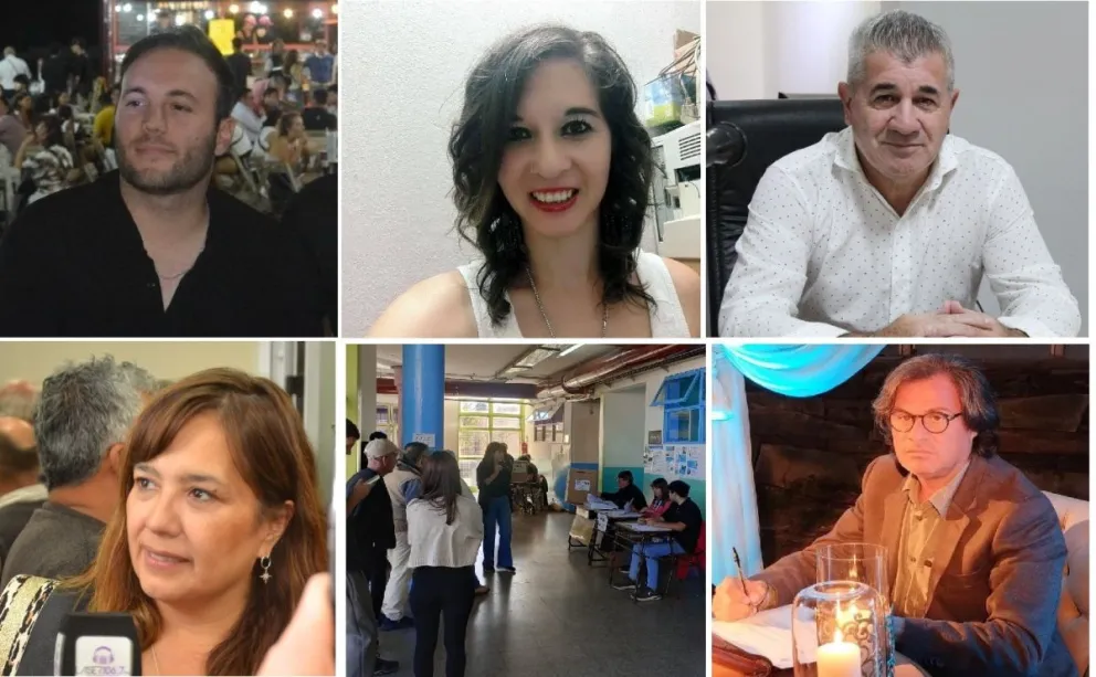 Di Diego, Albornoz, Cornejo, Miranda y Lamas, los nuevos concejales electos. 