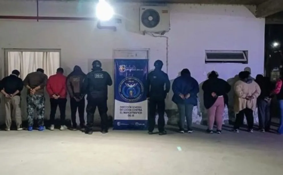 Ya son 12 los detenidos por integrar una banda narco. (Foto: Policía de San Luis)