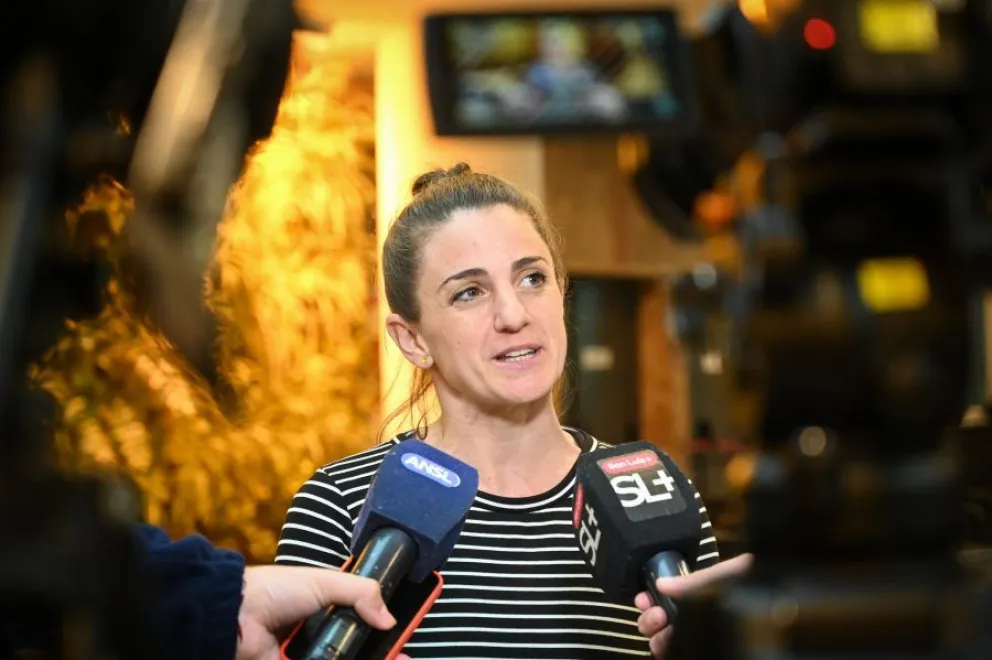 Noelia Di Laura, emprendedora de Merlo.

